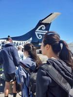 小さな飛行機で移動